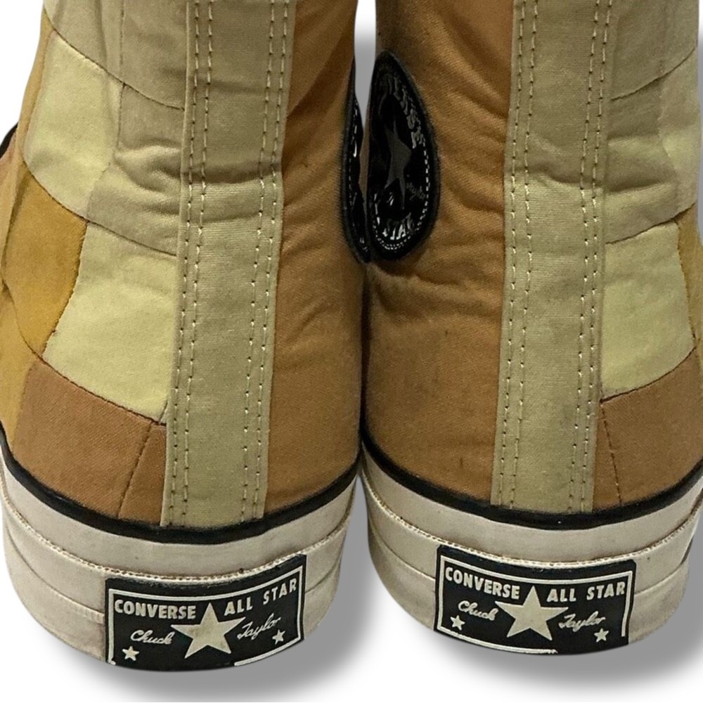 Converse Patchwork High-Top Sneakers - Brown And … - image 8